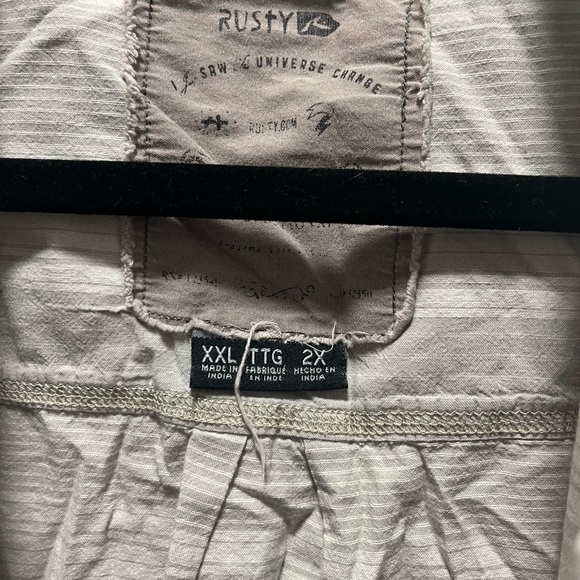 Mens Rusty short sleeve button down XXL - Picture 2 of 3